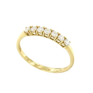 Roman Joyero Anillos<Anillo ARLEQUIN alianza de circonitas en oro amarillo de 18 ktes