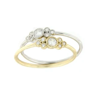 Roman Joyero Anillos<Anillo art deco en plata ley chapado o rodiado con circonita