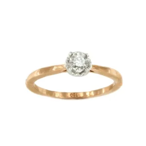 Roman Joyero Anillos<Anillo AVIGNON solitario diamante talla brillante en oro rosa 18 ktes.