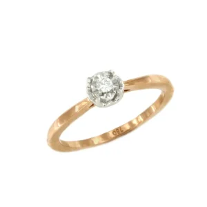 Roman Joyero Anillos<Anillo AVIGNON solitario diamante talla brillante en oro rosa 18 ktes.