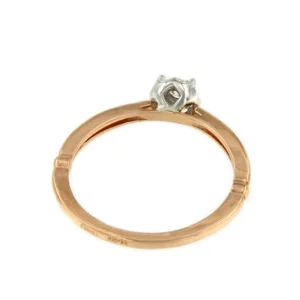 Roman Joyero Anillos<Anillo AVIGNON solitario diamante talla brillante en oro rosa 18 ktes.