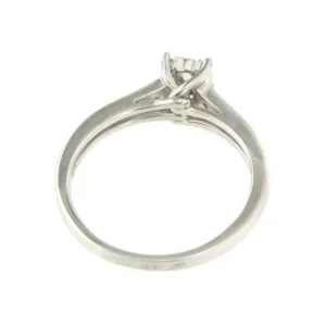 Roman Joyero Anillos<Anillo BAYONNE solitario con brazo en brillante en oro blanco 18 ktes.