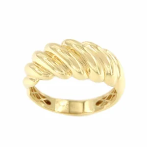 Roman Joyero Anillos<Anillo BEGONIA con gallones gruesos en oro amarillo de 18 ktes