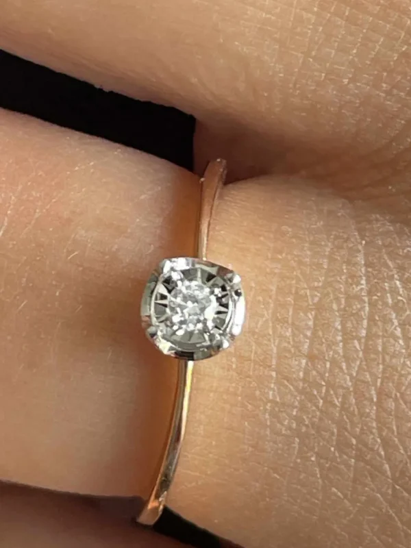 Roman Joyero Anillos<Anillo BIARRITZ solitario diamante talla brillante en oro rosa 18 ktes.