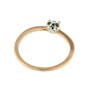 Roman Joyero Anillos<Anillo BIARRITZ solitario diamante talla brillante en oro rosa 18 ktes.
