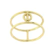 Roman Joyero Anillos<Anillo calado en plata primera ley con baño de oro amarillo