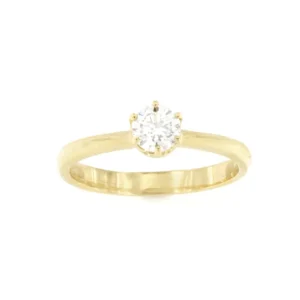 Roman Joyero Anillos<Anillo CALAIS solitario de brillante seis garras en oro blanco de 18 ktes