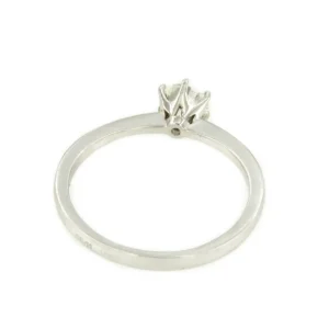 Roman Joyero Anillos<Anillo CALAIS solitario de brillante seis garras en oro blanco de 18 ktes