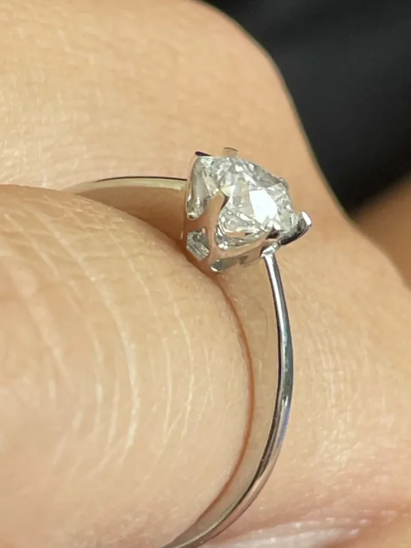 Roman Joyero Anillos<Anillo CALAIS solitario de brillante seis garras en oro blanco de 18 ktes
