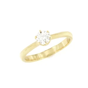Roman Joyero Anillos<Anillo CALAIS solitario de brillante seis garras en oro blanco de 18 ktes