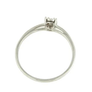 Roman Joyero Anillos<Anillo CANNES solitario oro blanco de 18 kilates con diamante talla brillante