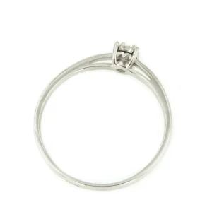 Roman Joyero Anillos<Anillo CANNES solitario oro blanco de 18 kilates con diamante talla brillante