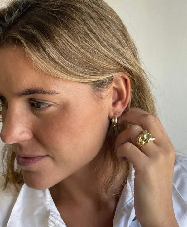 Roman Joyero Anillos<Anillo CAPOTE en oro amarillo de 18 kilates tipo barbado