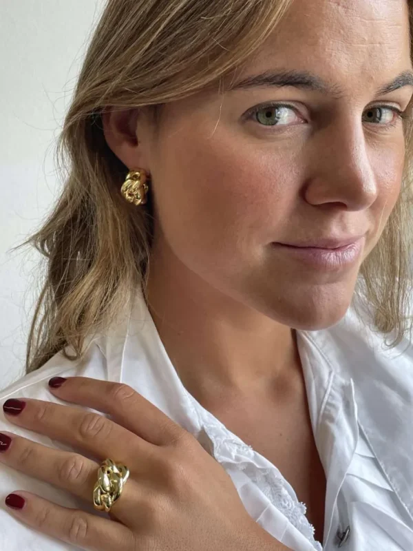 Roman Joyero Anillos<Anillo CAPOTE en oro amarillo de 18 kilates tipo barbado