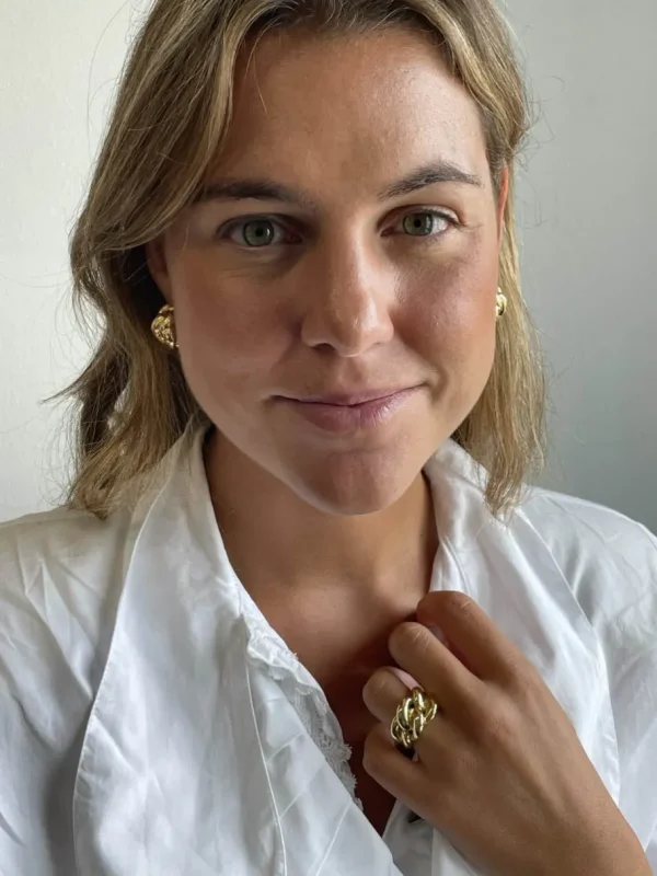 Roman Joyero Anillos<Anillo CAPOTE en oro amarillo de 18 kilates tipo barbado