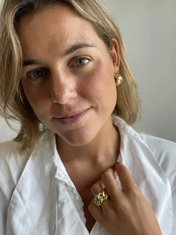 Roman Joyero Anillos<Anillo CAPOTE en oro amarillo de 18 kilates tipo barbado