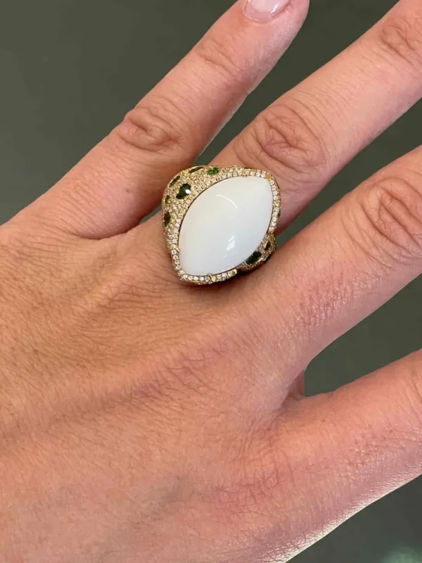 Roman Joyero Anillos<Anillo CASCAI oro rosa 18 kilates amatistas y brillantes