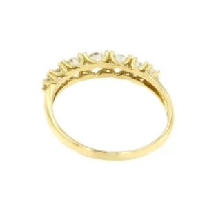 Roman Joyero Anillos<Anillo CURA alianza de circonitas en oro amarillo de 18 kilates