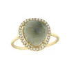 Roman Joyero Anillos<Anillo de plata con labradorite y circonitas