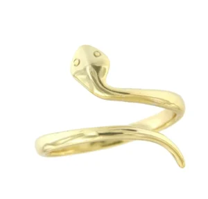 Roman Joyero Anillos<Anillo de plata de primera ley chapado con forma de serpiente