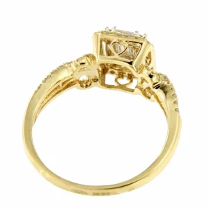 Roman Joyero Anillos<Anillo DESCARADO centro de diamantes en oro amarillo 18 ktes.