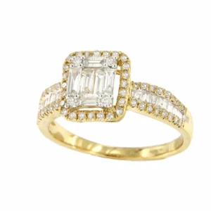 Roman Joyero Anillos<Anillo DEVIL centro de diamante en oro amarillo de 18 ktes.