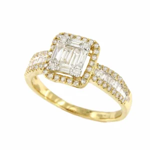 Roman Joyero Anillos<Anillo DEVIL centro de diamante en oro amarillo de 18 ktes.