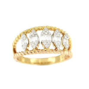 Roman Joyero Anillos<Anillo DILARAN en oro 3 colores de 18 kilates con brillantes