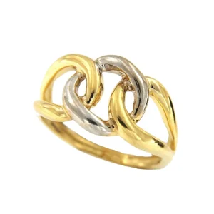 Roman Joyero Anillos<Anillo ECRIN en oro amarillo y oro blanco de 18 kilates