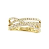 Roman Joyero Anillos<Anillo ELENI alianzas con brillantes en oro amarillo entrelazadas