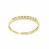 Roman Joyero Anillos<Anillo ESPIRIA alianza con circonitas en oro amarillo de 18 kilates