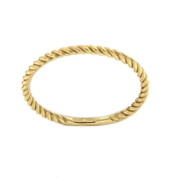Roman Joyero Anillos<Anillo extrafino SIRIN en oro amarillo con gallones