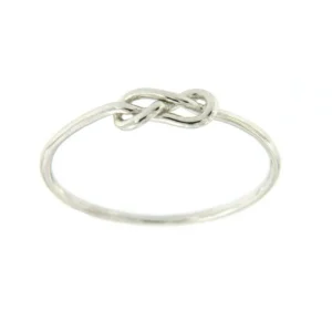 Roman Joyero Anillos<Anillo fino de plata con baño de oro y nudo marinero