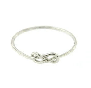 Roman Joyero Anillos<Anillo fino de plata con baño de oro y nudo marinero