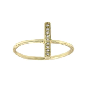 Roman Joyero Anillos<Anillo fino de plata de primera ley con barra de circonitas