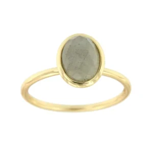 Roman Joyero Anillos<Anillo fino de plata de primera ley con piedra labradorite.