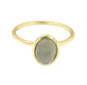 Roman Joyero Anillos<Anillo fino de plata de primera ley con piedra labradorite.