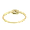 Roman Joyero Anillos<Anillo fino plata con baño de oro y eslabón cuadrado