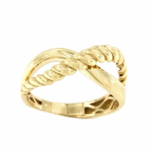 Roman Joyero Anillos<Anillo JABATO cruzado de alianza en oro amarillo 18 ktes