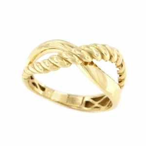 Roman Joyero Anillos<Anillo JABATO cruzado de alianza en oro amarillo 18 ktes