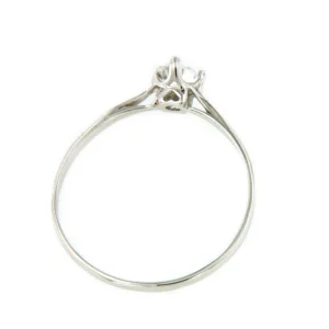 Roman Joyero Anillos<Anillo LEIRA solitario en oro amarillo o blanco con circonita en 18 ktes