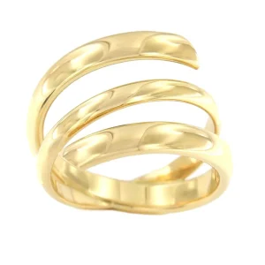Roman Joyero Anillos<Anillo ligero SAMET en oro amarillo de 18 ktes con tres vueltas