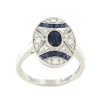 Roman Joyero Anillos<Anillo MAJA en oro blanco con brillantes y zafiros o rubies