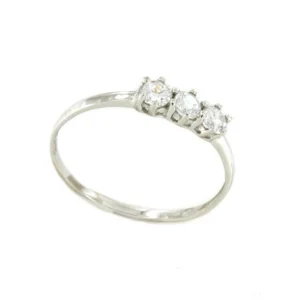 Roman Joyero Anillos<Anillo MAJO tresillo de circonitas en oro amarillo o blanco de 18 ktes