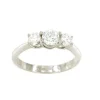 Roman Joyero Anillos<Anillo NIMES tresillo de brillantes en oro blanco de 18 kilates