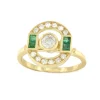 Roman Joyero Anillos<Anillo PACIFICO oro blanco o amarillo 18 ktes brillantes y esmeraldas o zafiros