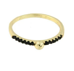 Roman Joyero Anillos<Anillo plata con baño de oro y bola central