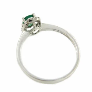 Roman Joyero Anillos<Anillo SERPIL en oro blanco con brillantes y esmeralda, rubí o zafiro