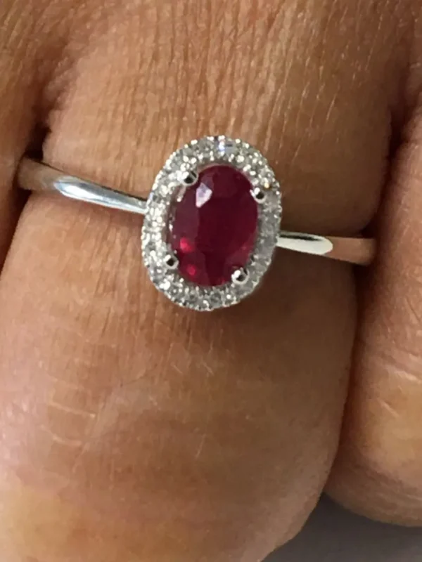 Roman Joyero Anillos<Anillo SERPIL en oro blanco con brillantes y esmeralda, rubí o zafiro