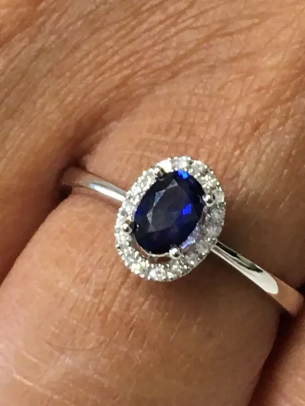 Roman Joyero Anillos<Anillo SERPIL en oro blanco con brillantes y esmeralda, rubí o zafiro